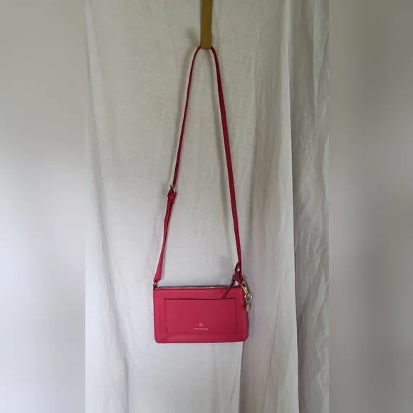 Nanette Lepore Pink Crossbody Bag with Luxurious Texture - Picture 5 of 8